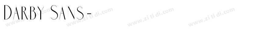 Darby Sans字体转换